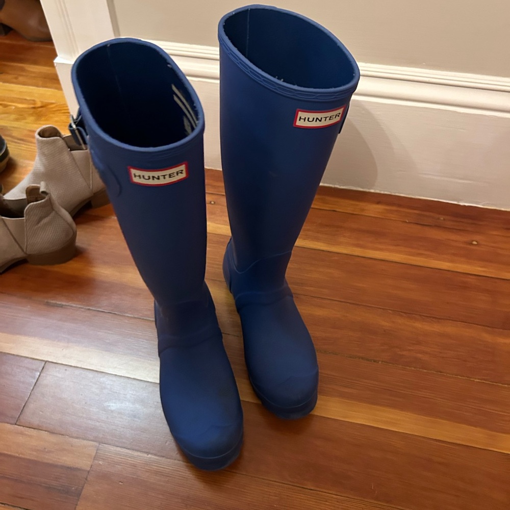 Tall hunter rain boots